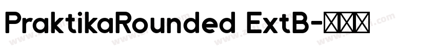 PraktikaRounded ExtB字体转换
